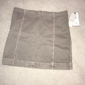 Jolt Khaki Pencil Skirt